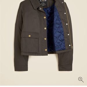 J.Crew Short Barn Jacket in English ripstop cotton